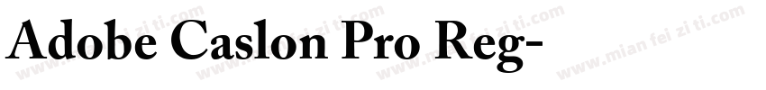 Adobe Caslon Pro Reg字体转换